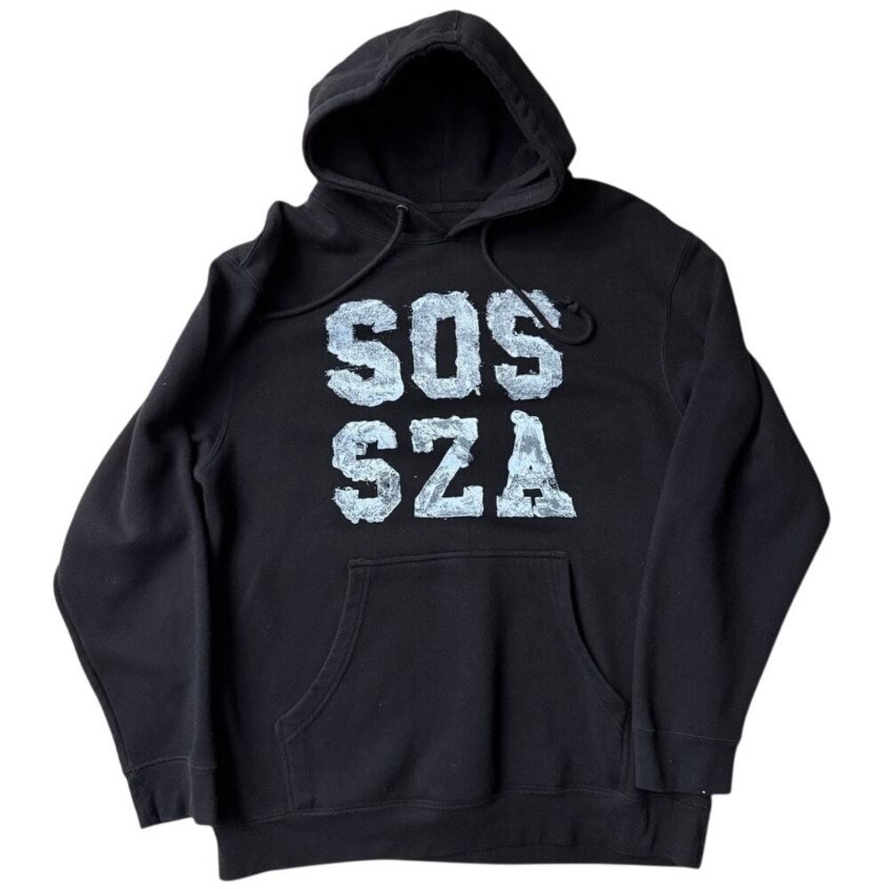 SZA SOS Official Hoodie Medium Black Pullover Album Merch Tour Sweatshirt Medium